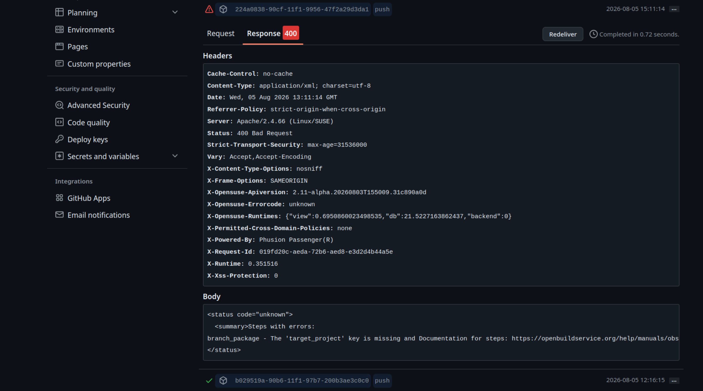 Redeliver Action on GitHub Redeliver Action on GitHub