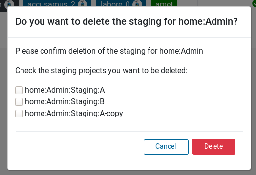 Delete a Staging Workflow