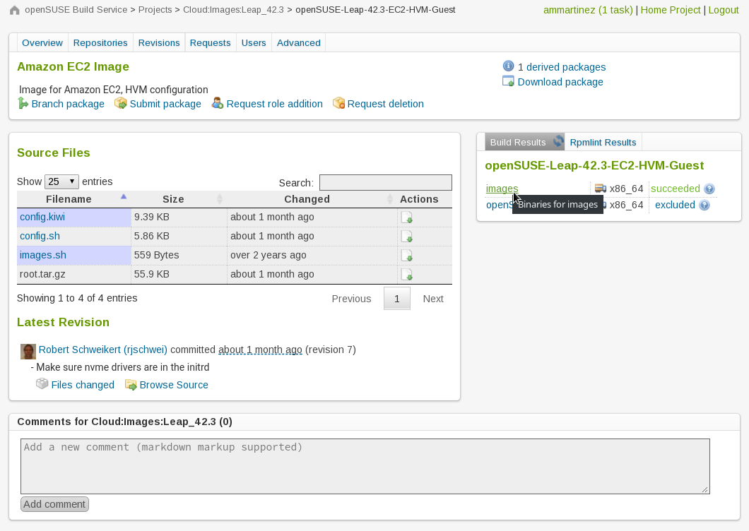 Cloud Upload Package View