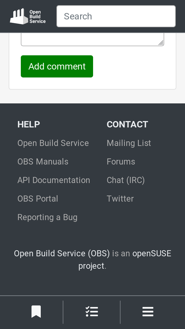 Footer with only two columns on dmall screens