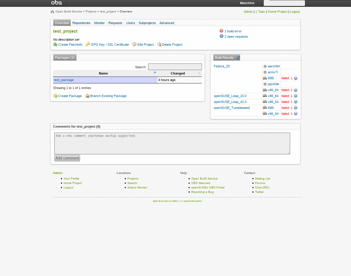 Comparison between old and new user interface of the project overview page