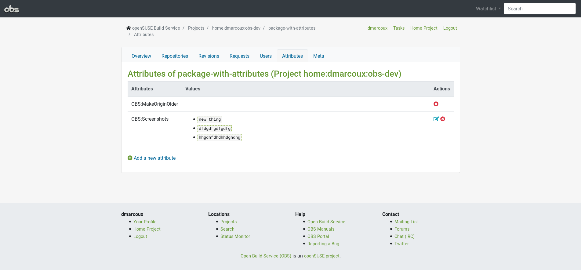 Bootstrap - Package Attributes